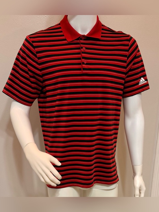 adidas Other - Adidas Golf Men Short Sleeve Polo Stripped Shirt.Size : Medium run Large